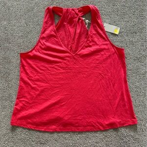 Boden‎ V-Neck Twist Back Magenta Tank Top Size 14